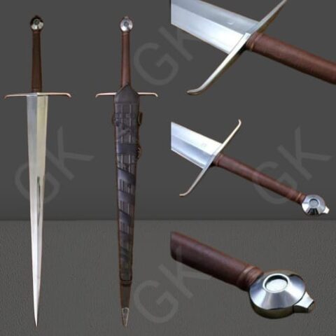 40" Long sword Alexandria Hand forged High carbon steel Viking Medieval sword GK