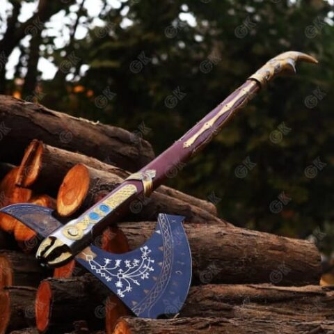 Leviathan Axe Custom God of War Replica Axe Carbon Steel Viking Axe Kratos Axe