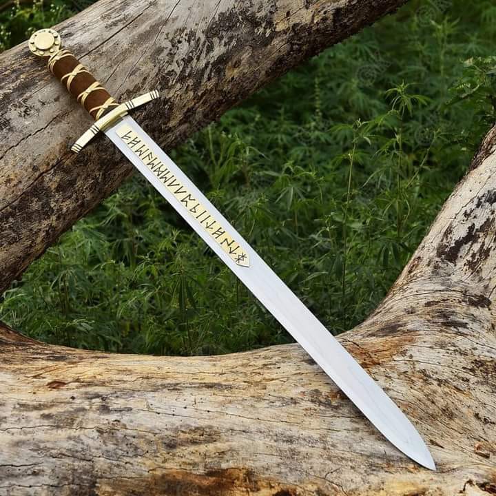 Excalibur VIKING Sword Merlin Knight Templar Sword, Medieval Battle Ready sword