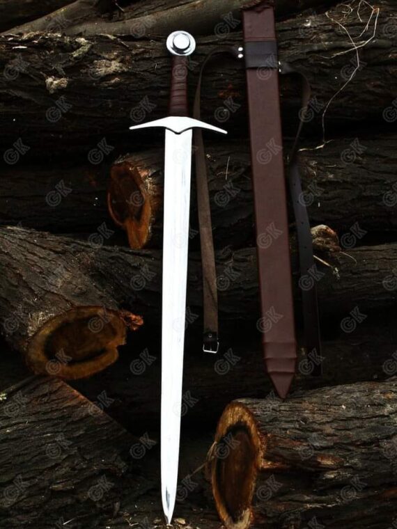 Hand Forged High Carbon Steel Viking Sword Sharp / Battle Ready Medieval Sword