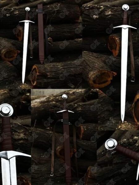 Hand Forged High Carbon Steel Viking Sword Sharp / Battle Ready Medieval Sword