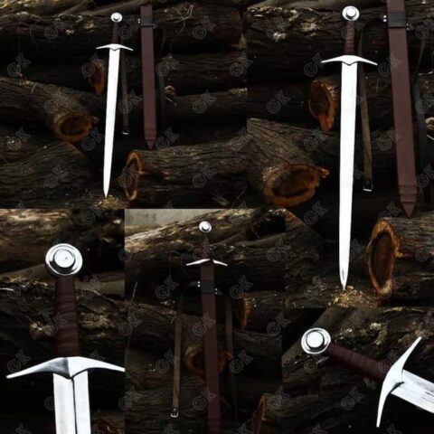 Hand Forged High Carbon Steel Viking Sword Sharp / Battle Ready Medieval Sword