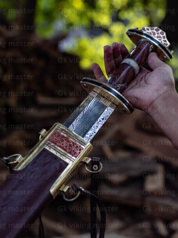 Custom Handmade Medieval Battle Ready sword Sharp Edge Long Blade Historical swd