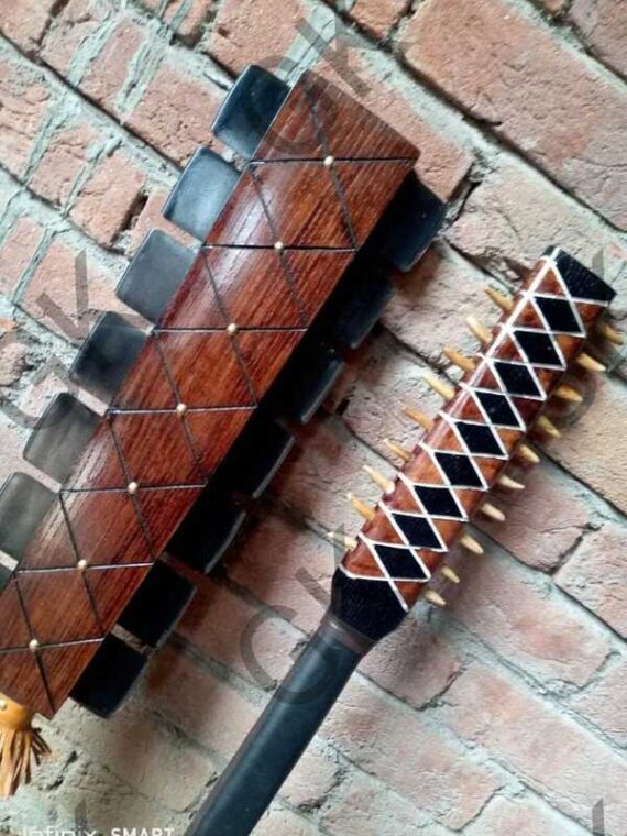 Custom handmade AZTEC sword war club STAG horn & 1075 steel Brand new personaliz