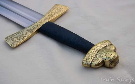 THE "Gjermundbu" sword Viking Legend Historycal Medieval Battle Ready Sharp SWRD