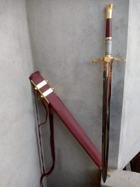 Custom Fully handmade medieval battle ready witcher 40" long sword carbon steel