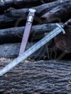 Custom Hand Forged Damascus Steel Viking Sword Battle Ready Medieval Sword GK-06