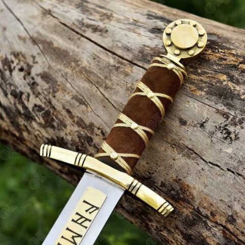 Excalibur VIKING Sword Merlin Knight Templar Sword, Medieval Battle Ready sword