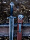 Medieval Battle Ready Hand Forged Viking Sword Damascus Steel With Scabbard GK