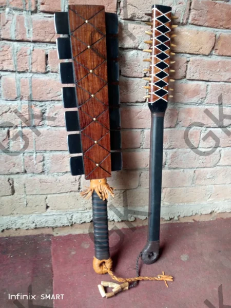 Custom handmade AZTEC sword war club STAG horn & 1075 steel Brand new personaliz