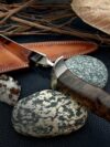 CUSTOM HANDMADE DAGGER HUNTING SURVIVAL KNIFE IN D2 STEEL MIRROR POLISH BLADE