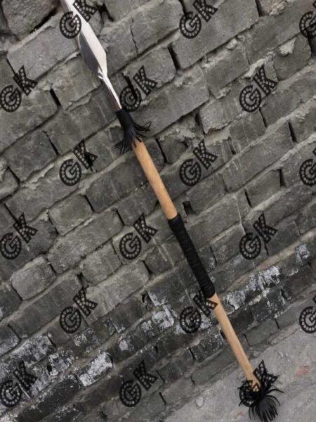 Medieval Spartan spear - Viking Hand Forged Hunting Spear Sharp Blade / 114.3 cm