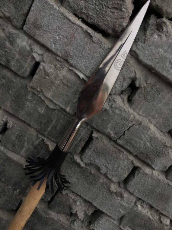 Medieval Spartan spear - Viking Hand Forged Hunting Spear Sharp Blade / 114.3 cm