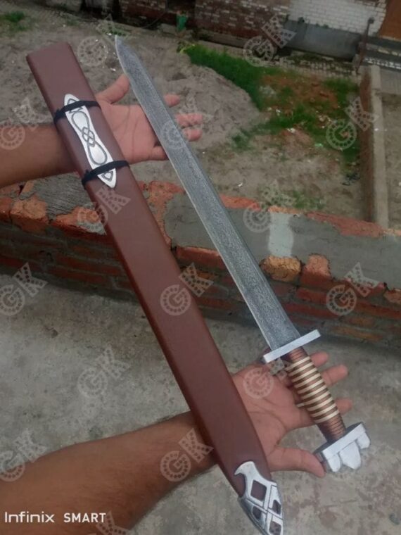 Custom handmade Viking sword Medieval Battle ready combat warrior sword full tng