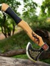 Custom Made Viking axe Battle Tomahawk, Hatchet, Hunting, Tactical, Axe W/sheath