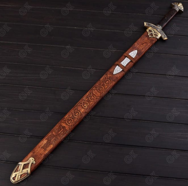 Medieval Hand - Forged Viking Sword Damascus Steel / sharp Battle Ready gift