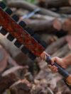 Custom made GK handmade Aztec Sword War Club Macuahuitl with 1075 steel ash wood