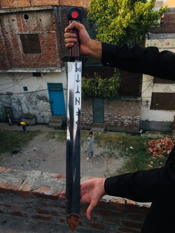 Hand Forged- High Carbon Steel Viking short Sword /Medieval, Battle Ready, Xmas