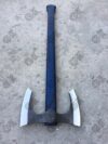 Custom Viking Axe Hand Forged - Carbon steel Battle Throwing Axe Bearded Style X