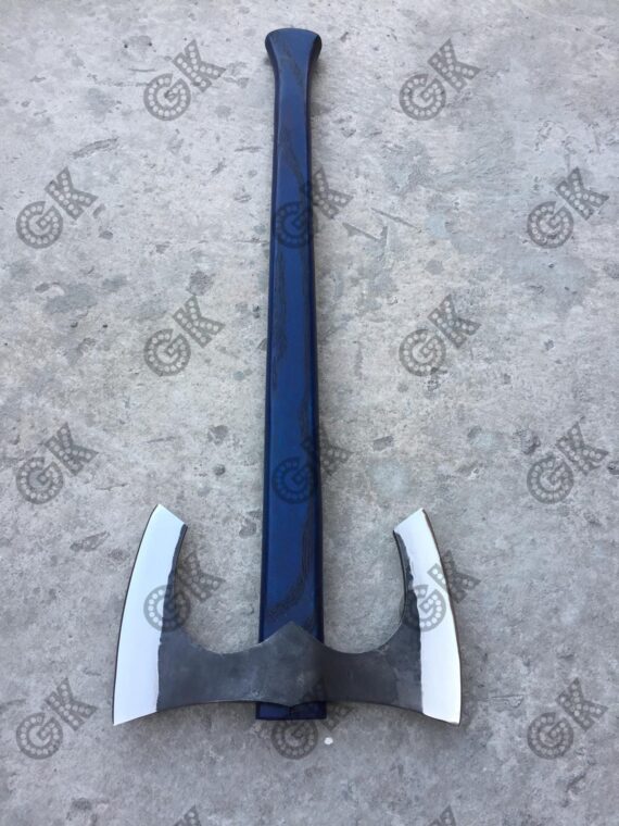Custom Viking Axe Hand Forged - Carbon steel Battle Throwing Axe Bearded Style X