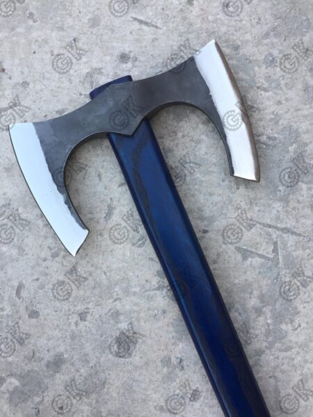 Custom Viking Axe Hand Forged - Carbon steel Battle Throwing Axe Bearded Style X