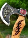 Custom Made Viking axe Battle Tomahawk, Hatchet, Hunting, Tactical, Axe W/sheath