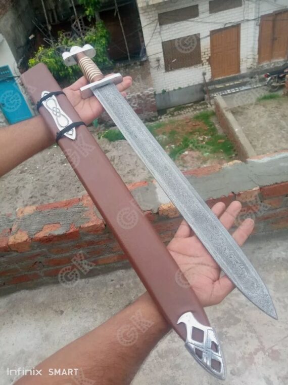 Custom handmade Viking sword Medieval Battle ready combat warrior sword full tng