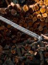 Medieval Hand - Forged Viking Sword Damascus Steel / sharp Battle Ready gift