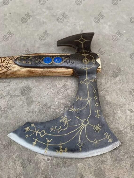 God Of War, Kratos Leviathan Axe, Replica Leviathan Axe Viking Axe Battle Weapon
