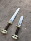 Fencing Sword, Hand Forged -Carbon steel Medieval Battle Ready Sword+ Dagger 2pc