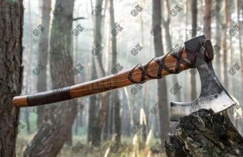 Viking Axe, of Ragnar Lothbrok, Historical Replica Battle Axe Forged,Hunting axe