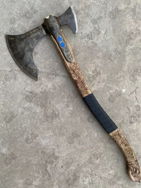 God Of War, Kratos Leviathan Axe, Replica Leviathan Axe Viking Axe Battle Weapon