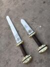 Fencing Sword, Hand Forged -Carbon steel Medieval Battle Ready Sword+ Dagger 2pc