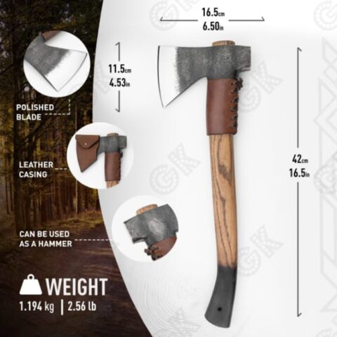 Viking Axe Forged TOMAHAWK /Tactical Outdoor Hunting Axe - Carbon steel for used