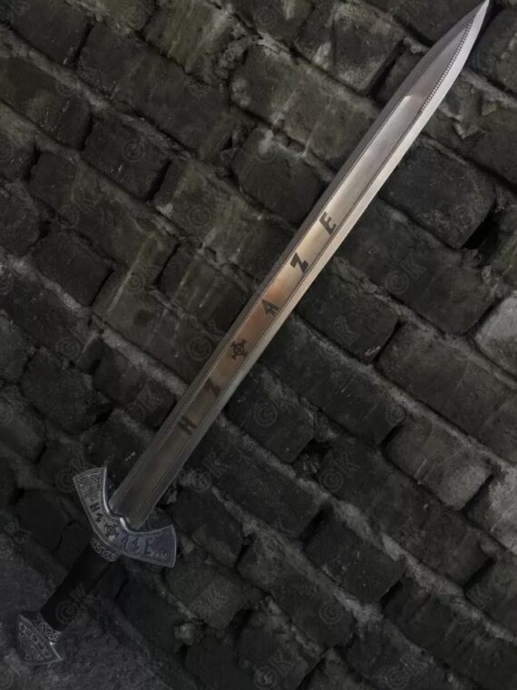 Hand Forged - High Carbon Steel Viking Sword Sharp / Battle Ready Medieval Sword