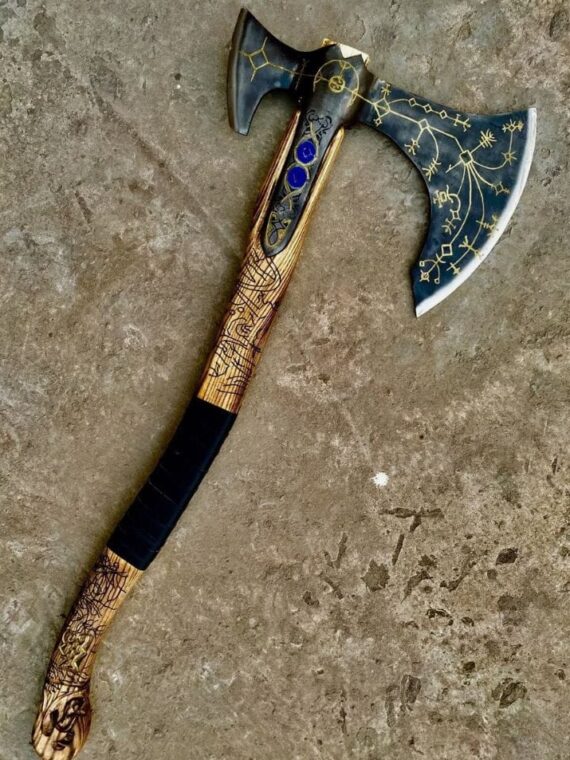 God Of War, Kratos Leviathan Axe, Replica Leviathan Axe Viking Axe Battle Weapon