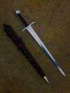 40" Alexandria Viking sword Hand Forged / Medieval, Battle Ready Wooden scabbard