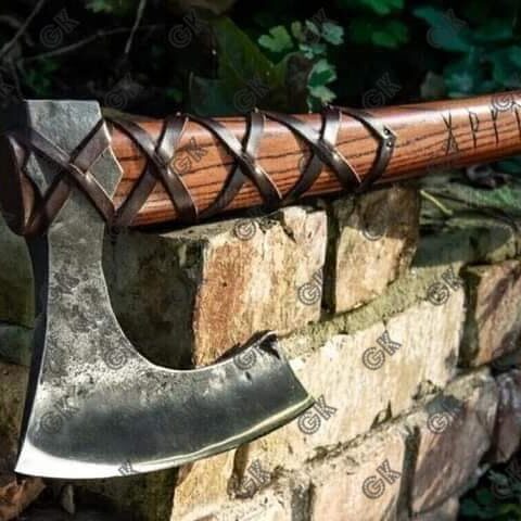 Viking Axe, of Ragnar Lothbrok, Historical Replica Battle Axe Forged,Hunting axe
