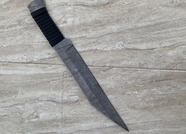 Custom Hand Forged- Damascus steel Full Tang SEAX Knife Hunting Knife Camping16"