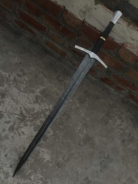 Hand Forged High Damascus Steel Viking Sword Sharp / Battle Ready Medieval Sword