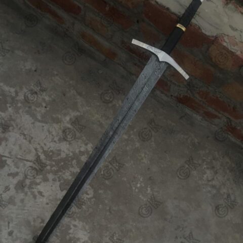 Hand Forged High Damascus Steel Viking Sword Sharp / Battle Ready Medieval Sword