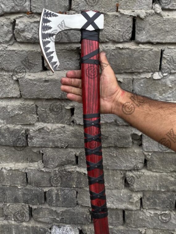 Valhalla Viking Axe Bearded Medieval / Battle Ready Hatchet Throwing's Axe Xmas