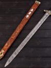 Medieval Hand - Forged Viking Sword Damascus Steel / sharp Battle Ready gift