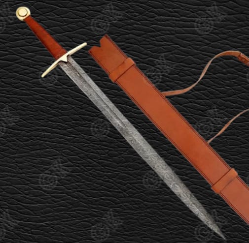 Hand Forged- Damascus Steel Viking Sword Sharp Battle Ready Medieval Sword /Gift