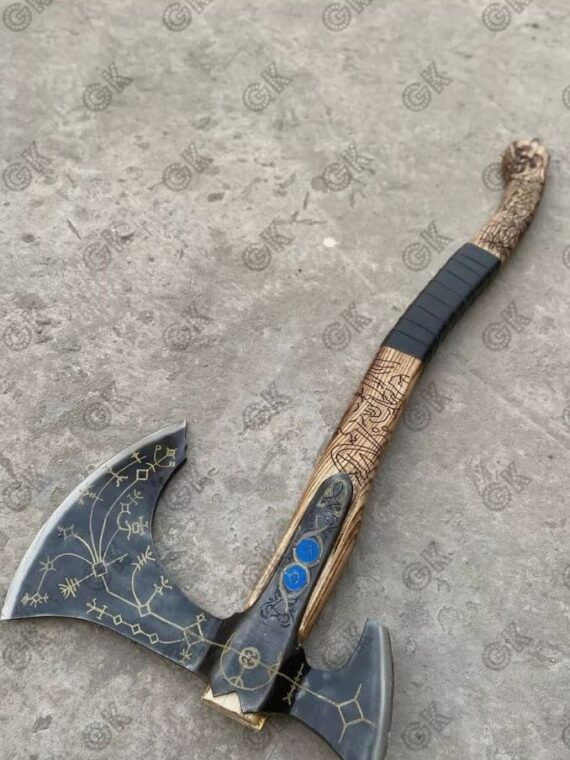 God Of War, Kratos Leviathan Axe, Replica Leviathan Axe Viking Axe Battle Weapon