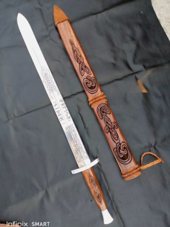 Hand Forged Brand new Carbon Steel Viking Sword Medieval Battle Rady sharp blade