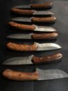 LOT OF 8 Handmade Forged Bushcraft Damascus steel hunting camping skiner knife8"