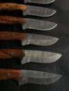 LOT OF 8 Handmade Forged Bushcraft Damascus steel hunting camping skiner knife8"