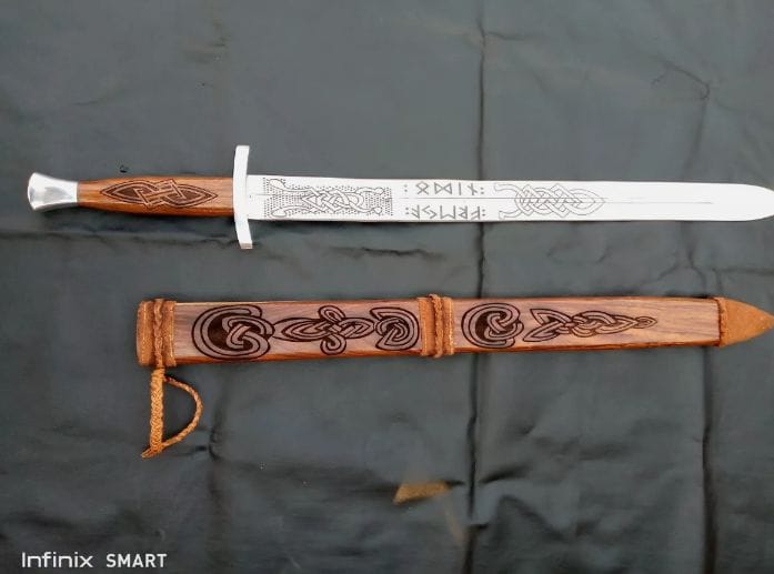 Hand Forged Brand new Carbon Steel Viking Sword Medieval Battle Rady sharp blade