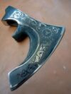 CUSTOM HAND MADE VIKING AXE HEAD BATTLE FUCTIONAL REPLICA BATTAL READY BUSHCR